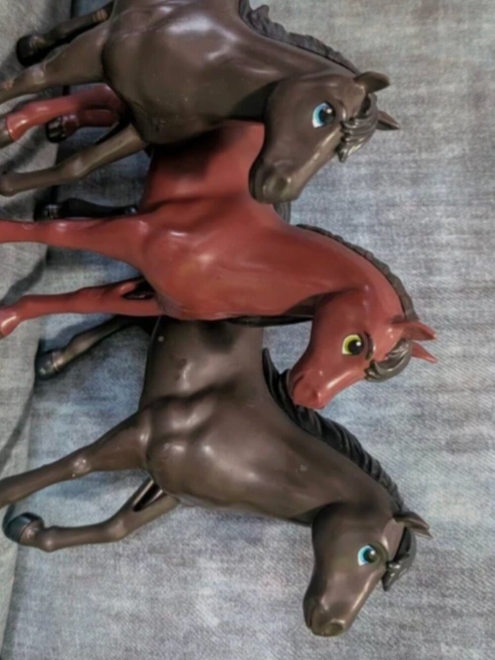Mattel Spirit Toy Horses Brown Bundle